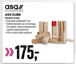 Sport Outlet ASG KUBB tilbud