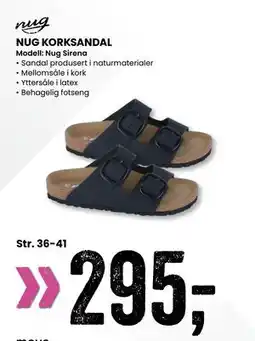 Sport Outlet NUG KORKSANDAL tilbud