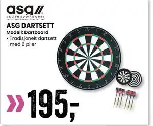 Sport Outlet ASG DARTSETT tilbud