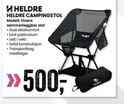 Sport Outlet HELDRE CAMPINGSTOL tilbud