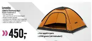 Sport Outlet LMNTS FESTIVALTELT tilbud