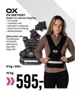 Sport Outlet OX VEKTVEST tilbud
