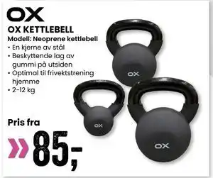 Sport Outlet OX KETTLEBELL tilbud
