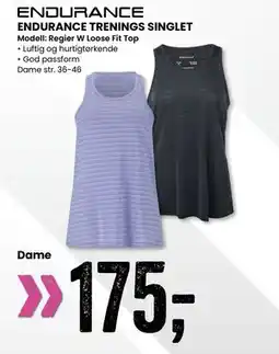Sport Outlet ENDURANCE TRENINGS SINGLET tilbud