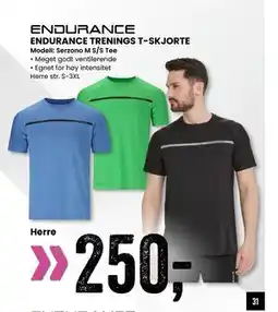 Sport Outlet ENDURANCE TRENINGS T-SKJORTE tilbud