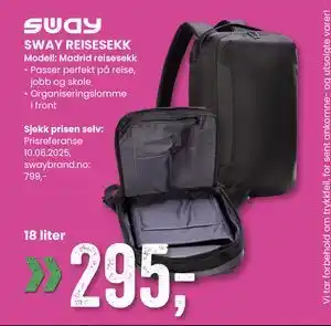 Sport Outlet SWAY REISESEKK tilbud