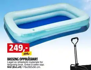 Bauhaus BASSENG OPPBLÅSBART tilbud