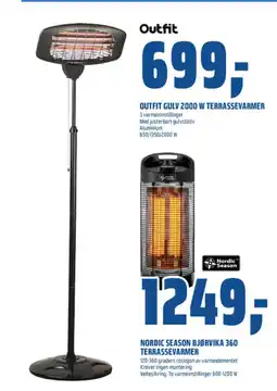 Coop Obs OUTFIT GULV 2000 W TERRASSEVARMER tilbud