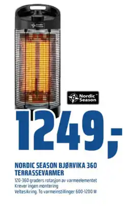 Coop Obs NORDIC SEASON BJØRVIKA 360 TERRASSEVARMER tilbud