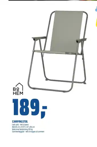 Coop Obs CAMPINGSTOL tilbud
