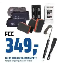 Coop Obs FCC 10 DELER RENGJØRINGSSETT Komplett rengjøringsett til grill - 10 deler tilbud
