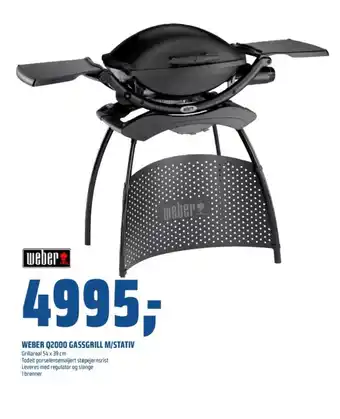 Coop Obs WEBER Q2000 GASSGRILL M/STATIV tilbud