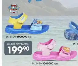 Sparkjøp SANDAL PAW PATROL tilbud