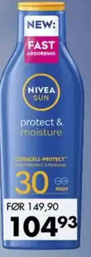 Sparkjøp NIVEA SUN protect & moisture tilbud