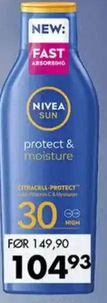 Sparkjøp NIVEA SUN protect & moisture tilbud