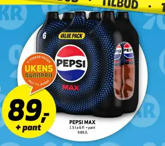 Bunnpris Pepsi Max tilbud