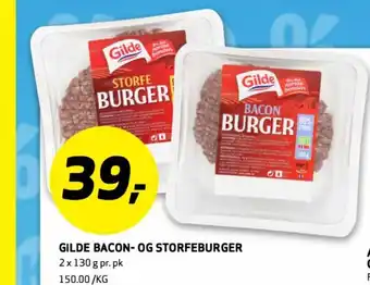 Bunnpris Gilde bacon- og storfeburger tilbud
