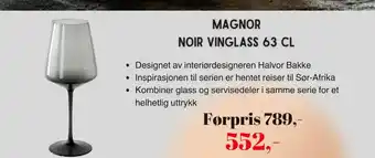 Kitch'n Magnor noir vinglass tilbud