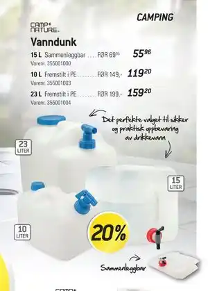 Thansen Vanndunk tilbud