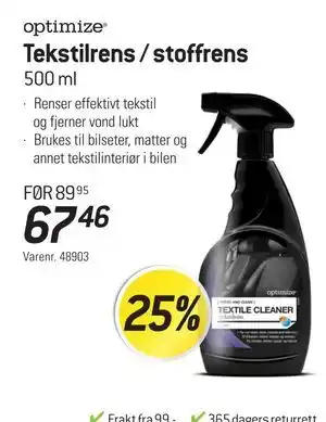Thansen Tekstilrens / stoffrens tilbud