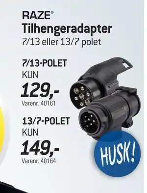 Thansen Tilhengeradapter tilbud