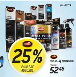 Thansen 25% PÅ ALT AV AUTOSOL tilbud