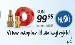 Thansen Vi har adapter til din høytrykk! tilbud