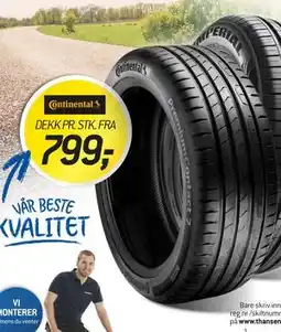 Thansen Continental DEKK tilbud