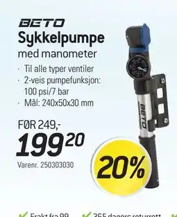 Thansen Sykkelpumpe tilbud