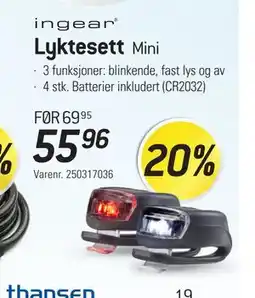 Thansen Lyktesett tilbud