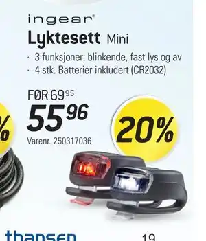 Thansen Lyktesett tilbud