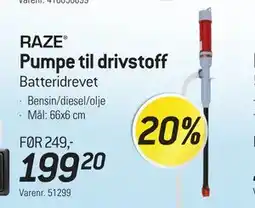 Thansen Pumpe til drivstoff tilbud