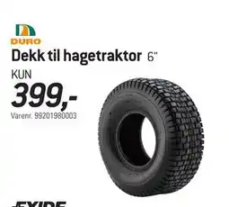Thansen Dekk til hagetraktor tilbud