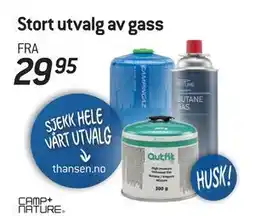 Thansen Stort utvalg av gass tilbud