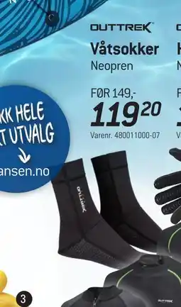 Thansen Våtsokker tilbud