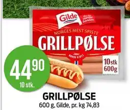 Kiwi GRILLPØLSE tilbud