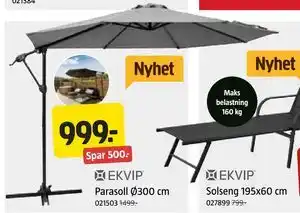 Jula Parasoll Ø300 cm tilbud