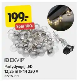 Jula Partyslynge, LED 12,25 m IP44 230 V tilbud