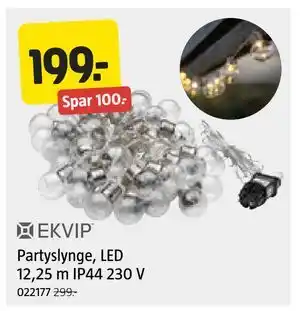 Jula Partyslynge, LED 12,25 m IP44 230 V tilbud