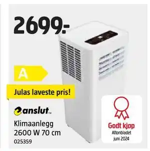 Jula Klimaanlegg 2600 W 70 cm tilbud