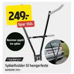 Jula Sykkelholder til hengerfeste tilbud