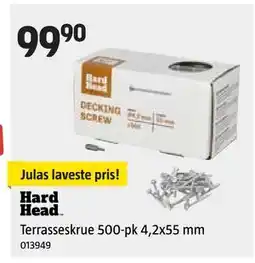 Jula Terrasseskrue 500-pk 4,2x55 mm tilbud