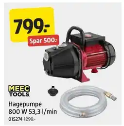 Jula Hagepumpe 800 W 53,3 l/min tilbud