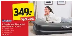 Jula Luftmadrass med innebygget pumpe 191x97 cm 230 V tilbud