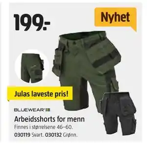 Jula Arbeidsshorts for menn tilbud