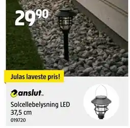 Jula Solcellebelysning LED 37,5 cm tilbud