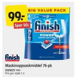 Jula Maskinoppvaskmiddel 76-pk tilbud