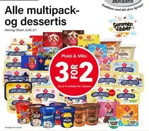 Nærbutikken Alle multipack- og dessertis tilbud