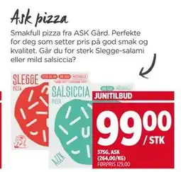 Meny Ask pizza tilbud