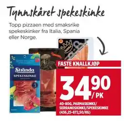 Meny Tynnskåret spekeskinke tilbud